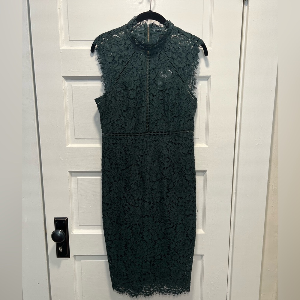 Bardot Dark Green Lace Midi Dress NWT✨ - Picture 4 of 17